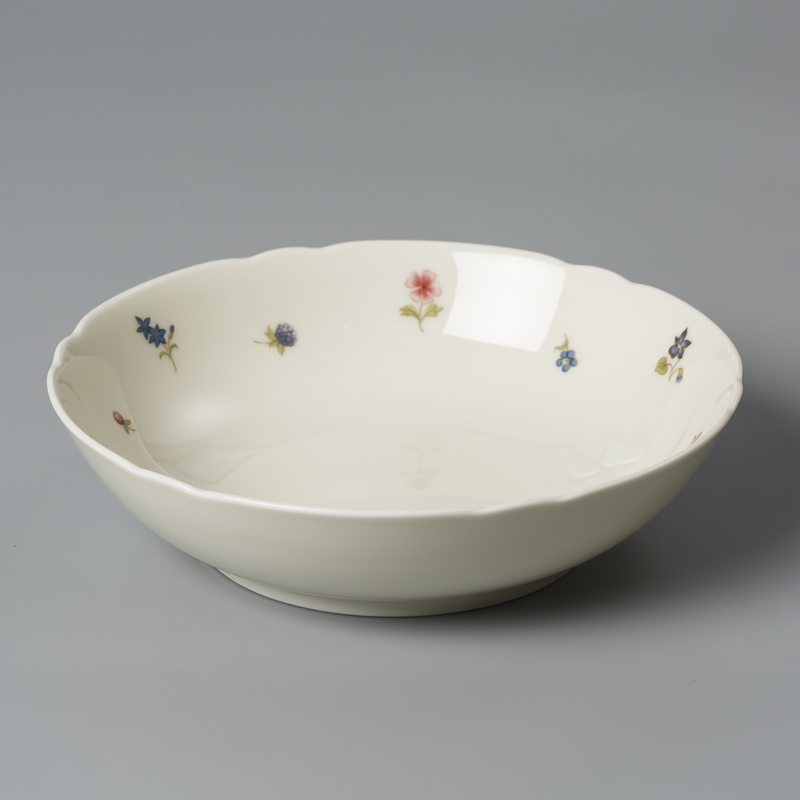 德国原产Seltmann Weiden陶瓷餐盘 西餐具彩色小花系列650ml