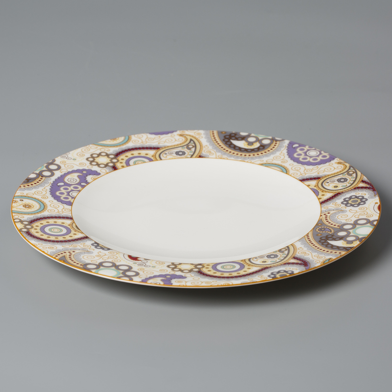 德国产Seltmann Weiden陶瓷餐盘西餐具 佩斯利图案系列22.5cm