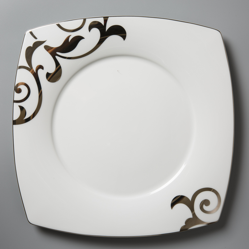 德国原产Seltmann Weiden陶瓷餐盘 铂金印花西餐具28cm