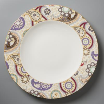 德国原产Seltmann Weiden陶瓷餐盘  西餐具佩斯利图案系列28cm