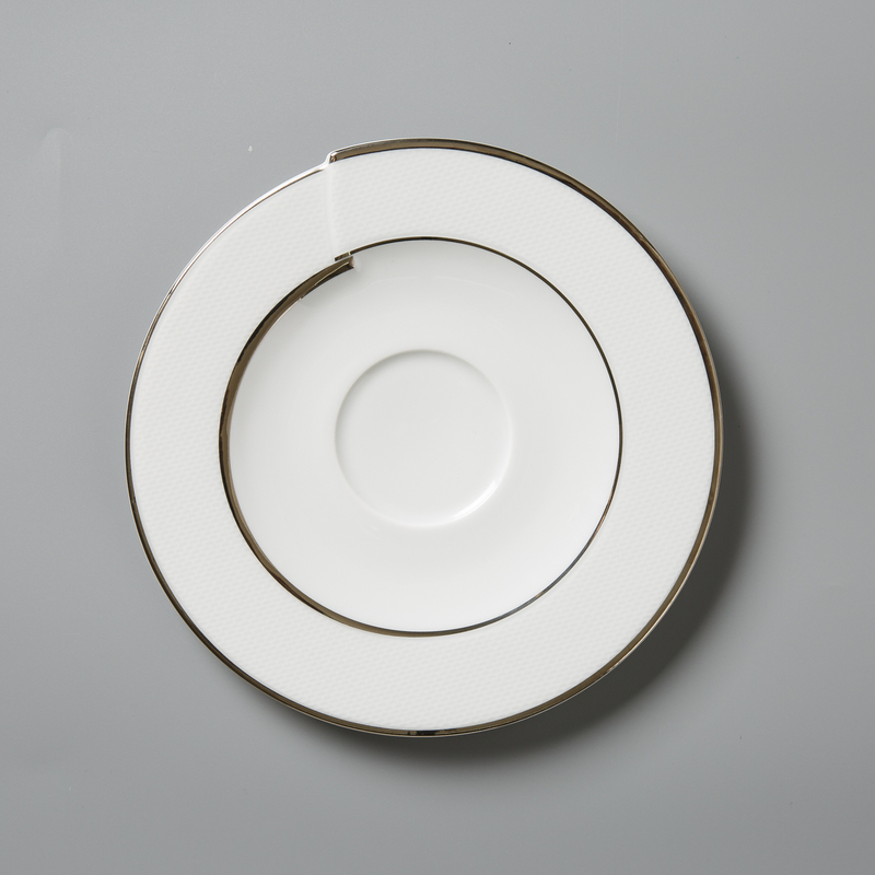 德国原产Seltmann Weiden瓷咖啡杯碟 铂金立体镶边17cm