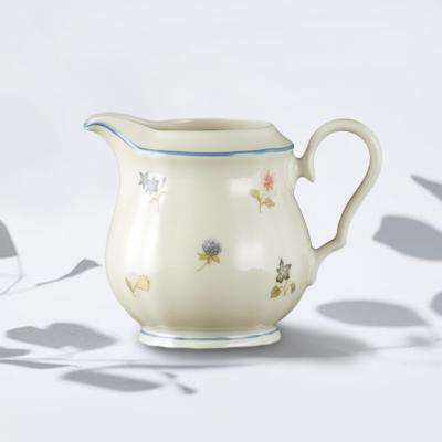 德国原产Seltmann Weiden奶罐奶壶  彩色小花系列180ml白色