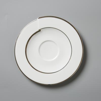德国原产Seltmann Weiden瓷咖啡杯碟  铂金立体镶边17cm