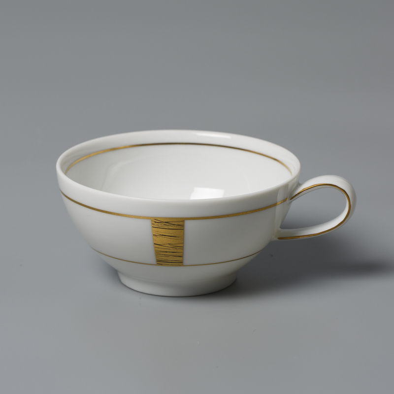 德国原产Seltmann Weiden咖啡杯 白底镀金陶瓷水杯茶杯140ml