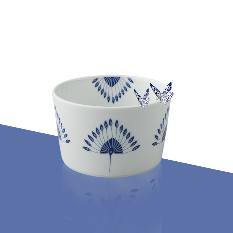 德国原产Seltmann Weiden陶瓷小碗 蓝色律动系列蓝色13*8cm