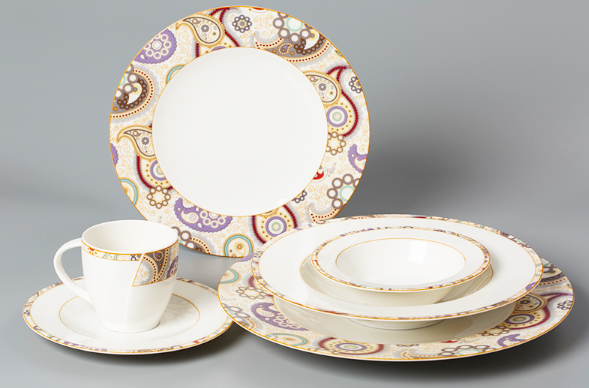 Seltmann Weiden餐具佩斯利镶边系列