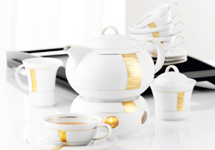 seltmann餐具白底镀金系列