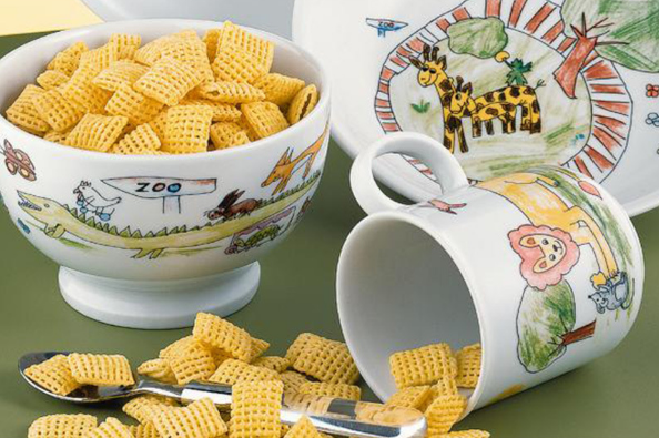 德国Seltmann Weiden硬瓷儿童餐具套装动物园图案