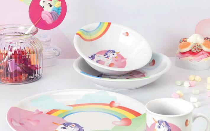 德国Seltmann Weiden儿童瓷器餐具独角兽系列产品