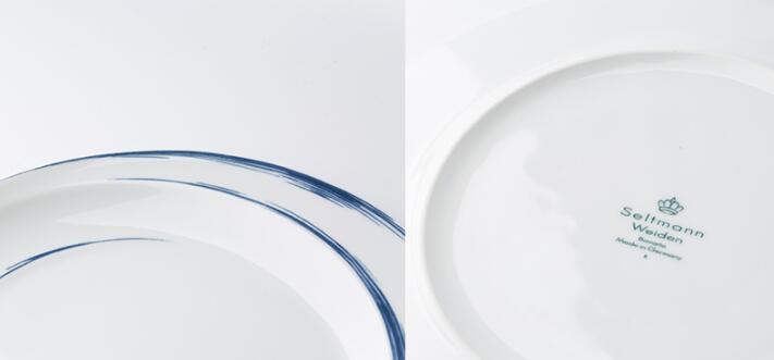 Seltmann Weiden蓝描系列瓷器餐盘 细节展示