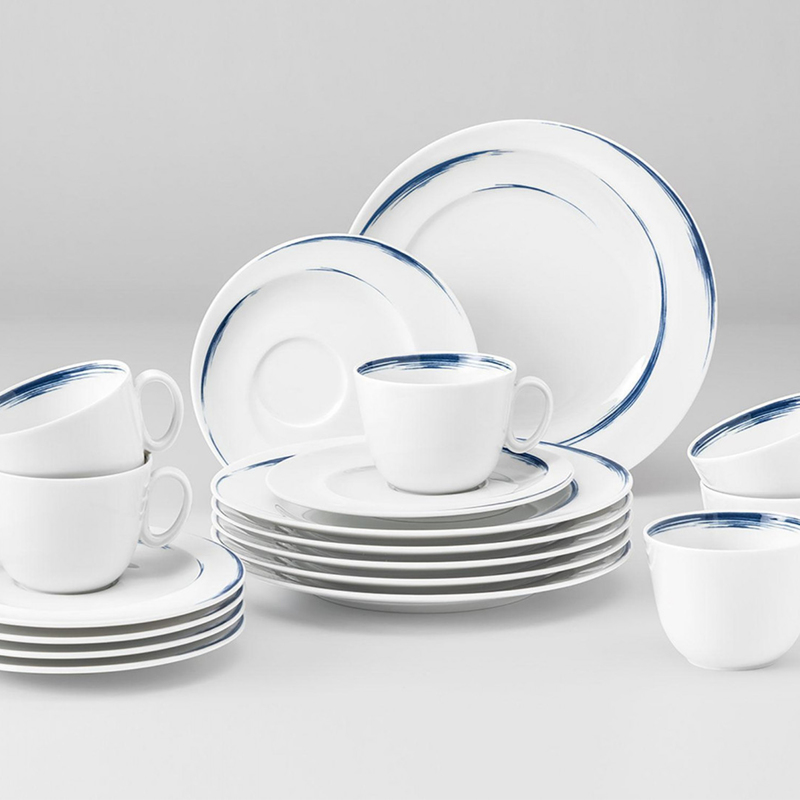 Seltmann Weiden瓷器汤盘 德国原产蓝描系列餐盘22.5cm