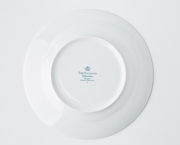 德国Seltmann Weiden早餐盘  23cm蓝描系列瓷器餐盘背面