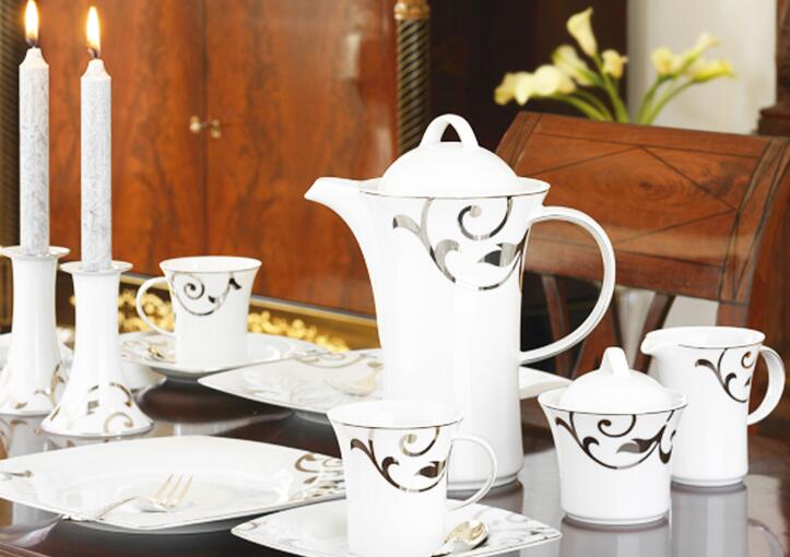 Seltmann Weiden铂金印花碗碟套装